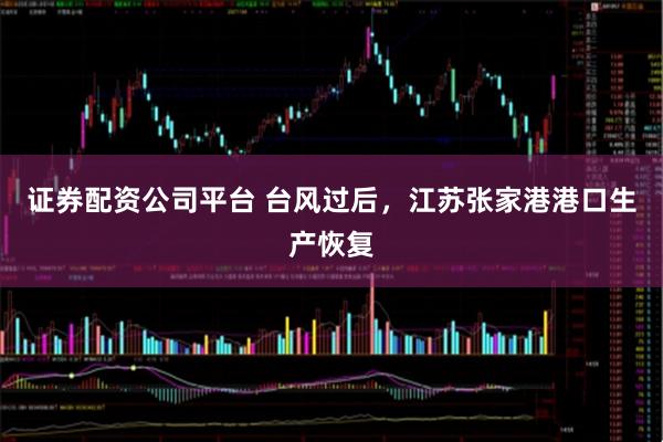 证券配资公司平台 台风过后，江苏张家港港口生产恢复
